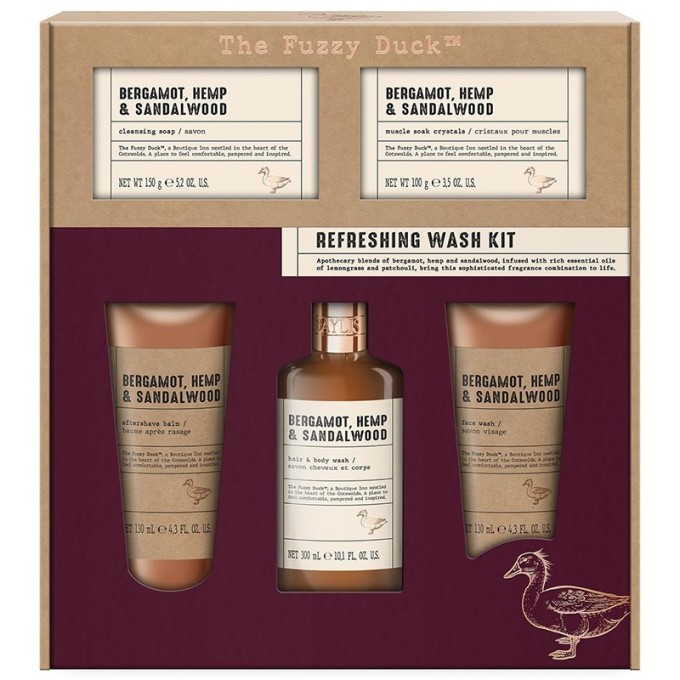 Baylis & Harding Bergamot Body Care Set ( Bergamot, Hemp & Sandalwood ) - kūno priežiūros dovanų