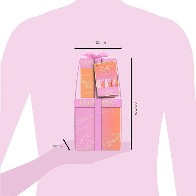 Baylis & Harding Almond Oil Gift Box ( Jojoba, Vanilla & Almond oil ) - kūno priežiūros dovanų