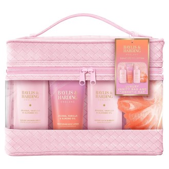 Baylis & Harding Almond Oil Body Care Gift Set (Jojoba, Vanilla & Almond oil ) - kūno priežiūros