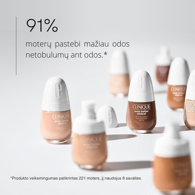 Clinique Even Better Clinical Serum Foundation SPF 20 - makiažo pagrindas, 30 ml - CN08 Linen