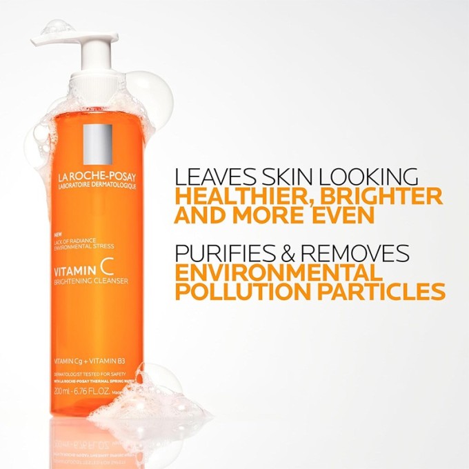 La Roche-Posay Vitamin C Purifying Cleanser - švelnus putojantis veido prausiklis, 200 ml