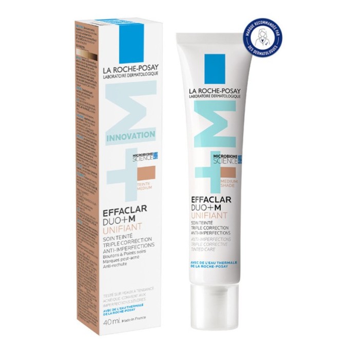 La Roche-Posay Effaclar Duo+ M Unifiant - drėkinantis kremas su atspalviu, 40 ml - Medium