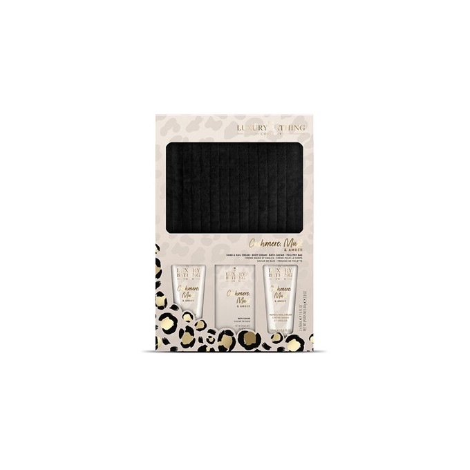 The Luxury Bathing Company Body Care Gift Set ( Cashmere, Musk & Amber ) - kūno priežiūros dovanų
