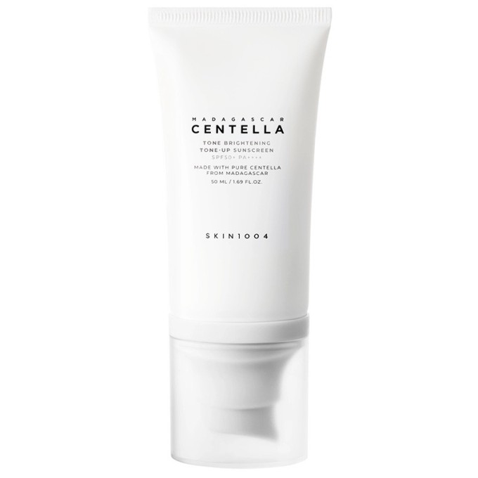 SKIN1004 Tone Brightening Tone-Up Sunscreen Cream SPF50+ PA++++ - apsauginis kremas veidui nuo