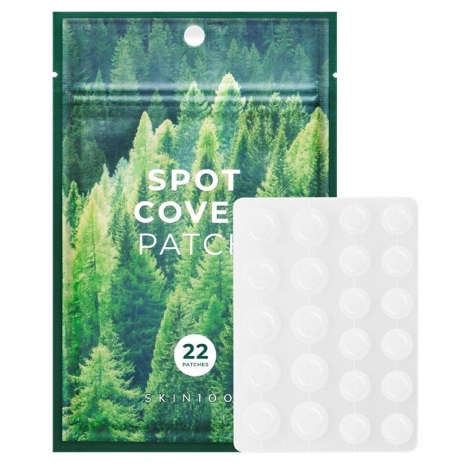 SKIN1004 Tea-Trica Spot Cover Patch - spuogų maskavimo pleistriukai, 22 vnt.