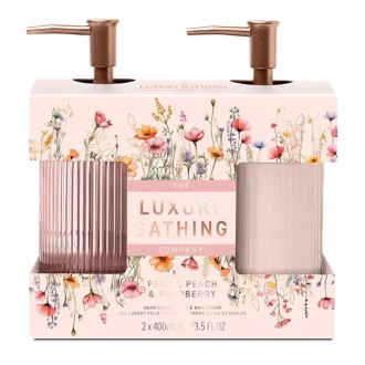 The Luxury Bathing Company Hand Care Gift Set ( Peony, Peach & Raspberry ) - rankų priežiūros