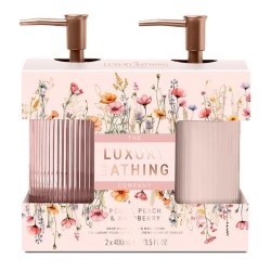 The Luxury Bathing Company Hand Care Gift Set ( Peony, Peach & Raspberry ) - rankų priežiūros