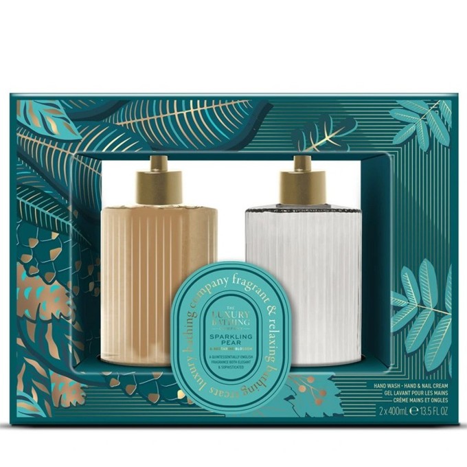 The Luxury Bathing Company Hand Care Gift Set ( Pear & Nectarine Flower ) - rankų priežiūros dovanų