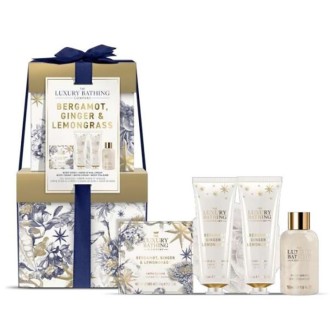 The Luxury Bathing Company Mini Body Care Gift Set ( Bergamot, Ginger & Lemongrass ) - mini kūno