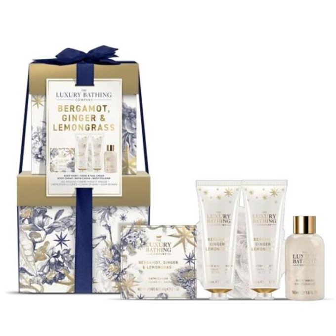 The Luxury Bathing Company Mini Body Care Gift Set ( Bergamot, Ginger & Lemongrass ) - mini kūno