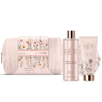 The Luxury Bathing Company Body Care Gift Set in a Bag ( Peony, Peach & Raspberry ) - kūno