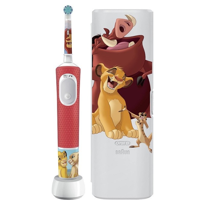 Oral B Pro Kids Lví král - Elektrický zubní kartáček s cestovním pouzd