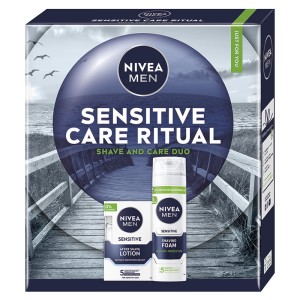 Nivea Men Box Lotion Sensitive Set - dovanų rinkinys vyrams