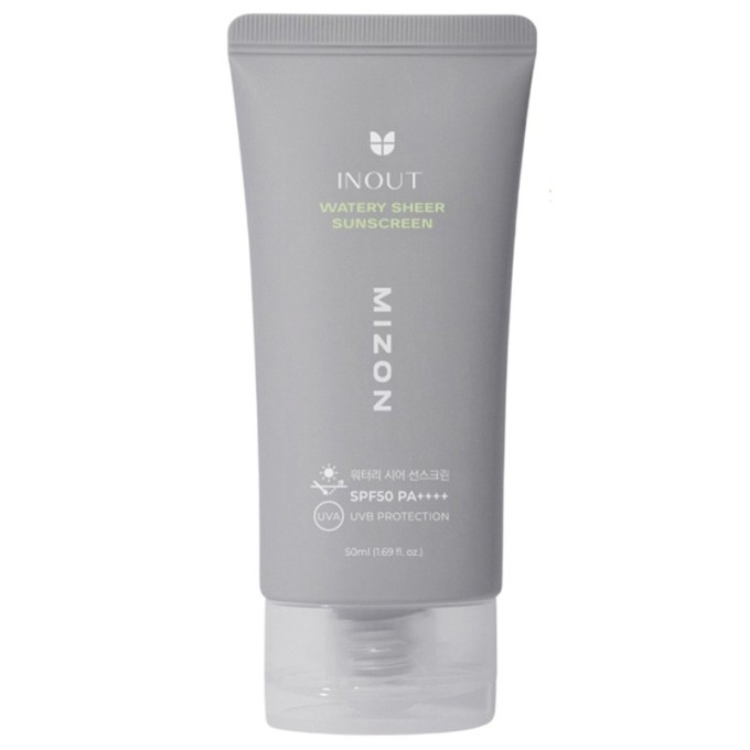 Mizon Inout Watery Sheer Sunscreen SPF 50 PA++++ - drėkinamasis kremas nuo saulės veidui, 50 ml