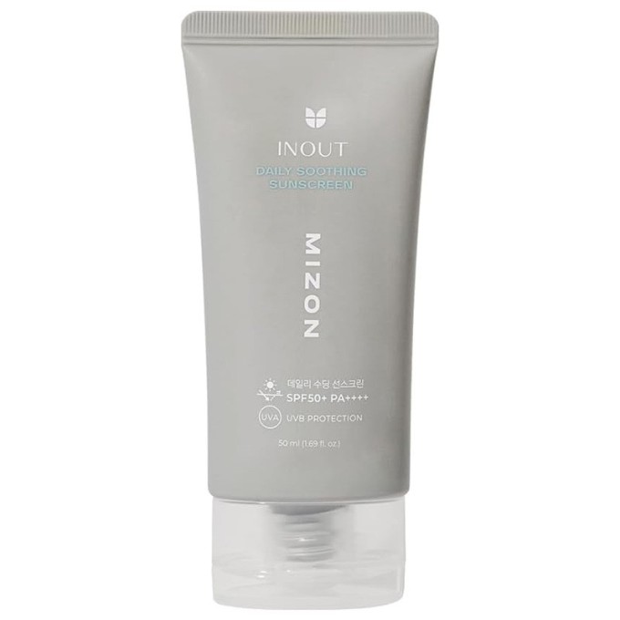 Mizon Inout Daily Soothing Sunscreen SPF 50+ PA++++ - raminantis kremas nuo saulės veidui, 50 ml