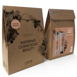 Lakmé Teknia Color Refresh Cocoa Brown Pack - plaukų priežiūros rinkinys rudiems plaukams, 550 ml