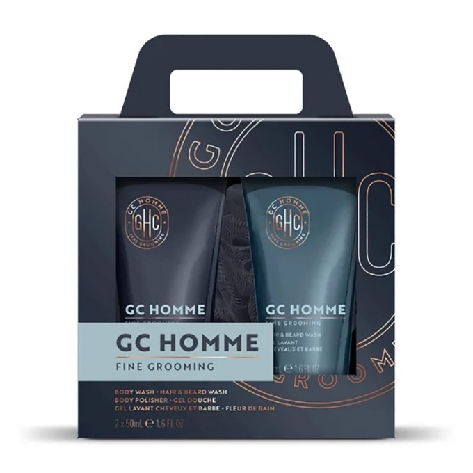 Grace Cole Homme Fine Grooming Set ( Black pepper & Tangerine ) - kūno priežiūros priemonė vyrams