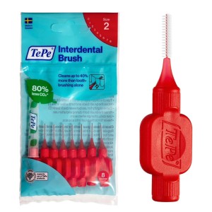TePe Interdental Brush Normal (0.5 mm red 8 pcs) - interdental toothbrushes