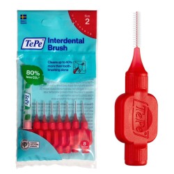 TePe Interdental Brush Normal (0.5 mm red 8 pcs) - interdental toothbrushes