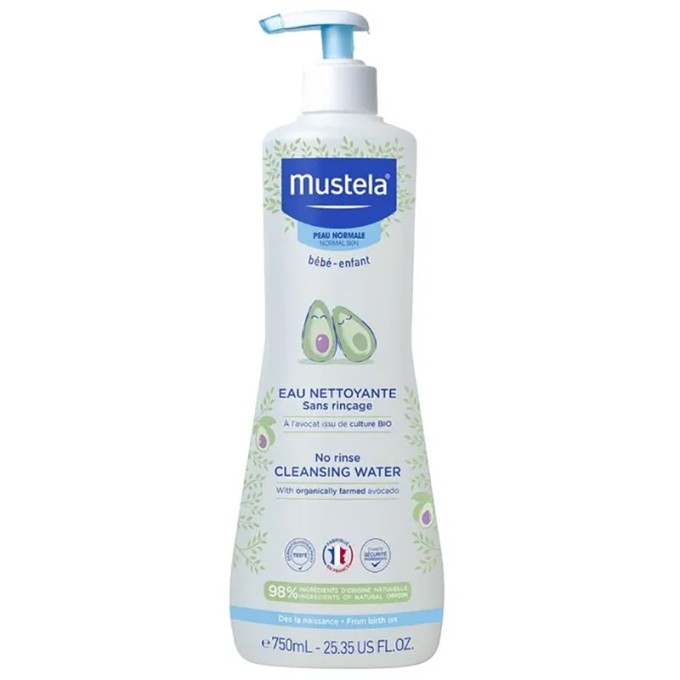 Mustela Bébé Cleansing Water No-Rinse - Osvěžující čisticí voda pro dě