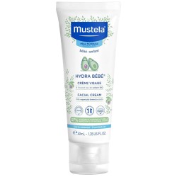 Mustela Hydra Bébé Facial Cream - drėkinamasis kūdikių kremas, 40 ml