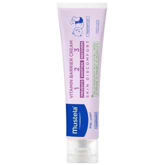 Mustela Bébé Vitamin Barrier Cream - kūdikių kremas, 100 ml
