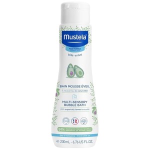 Mustela Bébé Multi-Sensory Bubble Bath - dušo želė kūdikiams, 200 ml