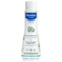 Mustela Bébé Multi-Sensory Bubble Bath - dušo želė kūdikiams, 200 ml