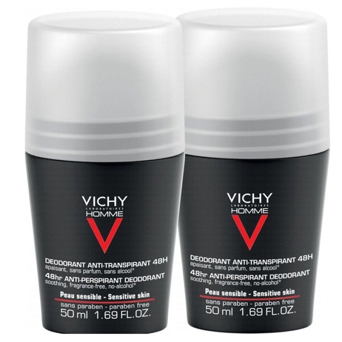 Vichy Men Homme 48H Deo roll-on Anti-Transpirant Extra Sensitive - dezodorantas/antiperspirantas