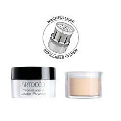 Artdeco Translucent Loose Powder Refill - birios pudros papildymas, 8 g - 05 Translucent Medium