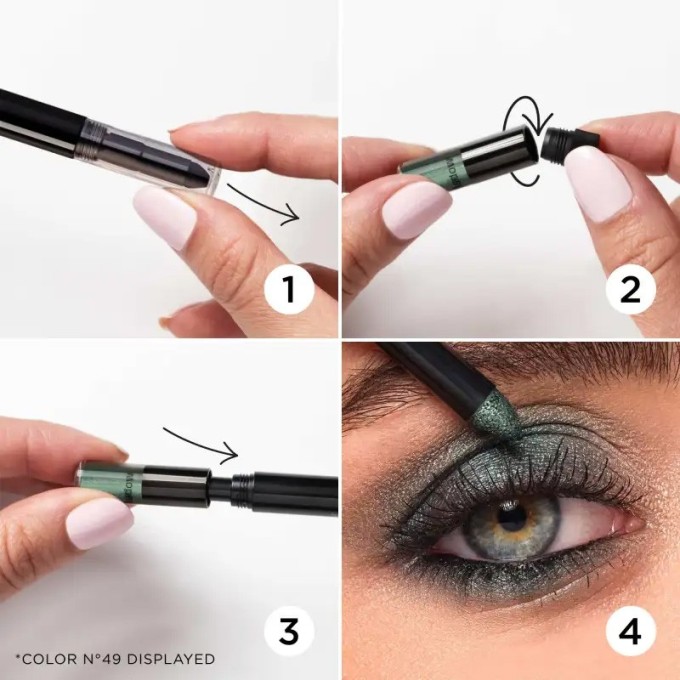 Artdeco Eye Designer Refill - pigmentinių akių šešėlių kasetė, 0,8 g - 49 Shiny Moss Green