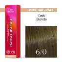 Wella Professional Color Touch Pure Naturals - plaukų dažai, 60 ml - 6/0