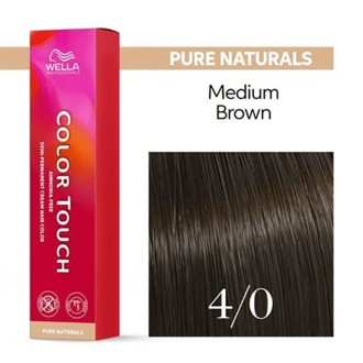 Wella Professional Color Touch Pure Naturals - plaukų dažai, 60 ml - 4/0