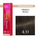 Wella Professional Color Touch Pure Naturals - plaukų dažai, 60 ml - 4/0