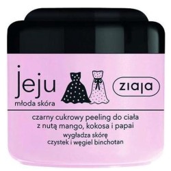 Ziaja Jeju Black Sugar Body Scrub (mango, coconut, papaya) - kūno šveitiklis, 200 ml