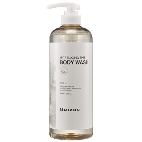 Mizon Milk My Relaxing Time Body Wash - dušo želė, 800 ml