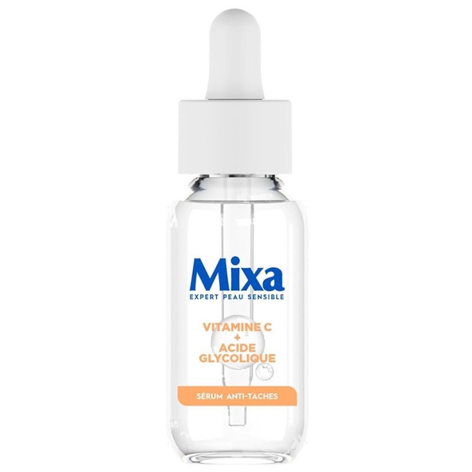 Mixa Vitamin C + Glycolic Acid Anti-Dark Spot Serum - veido serumas pigmentinėms dėmėms, 30 ml