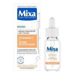 Mixa Vitamin C + Glycolic Acid Anti-Dark Spot Serum - veido serumas pigmentinėms dėmėms, 30 ml