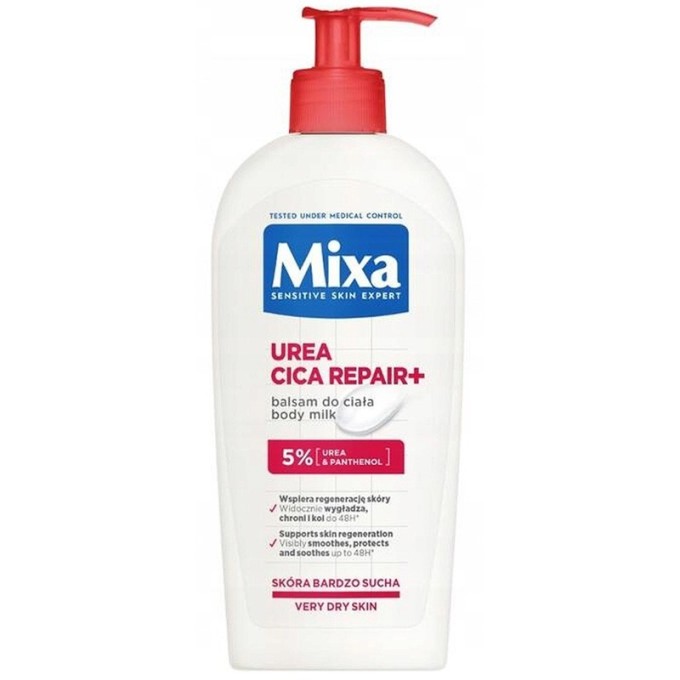 Mixa Urea Cica Repair+ Body Milk - kūno losjonas labai sausai odai, 400 ml