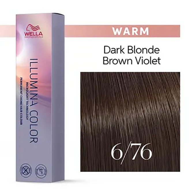 Wella Professional Illumina Color - plaukų dažai, 60 ml - 6/76