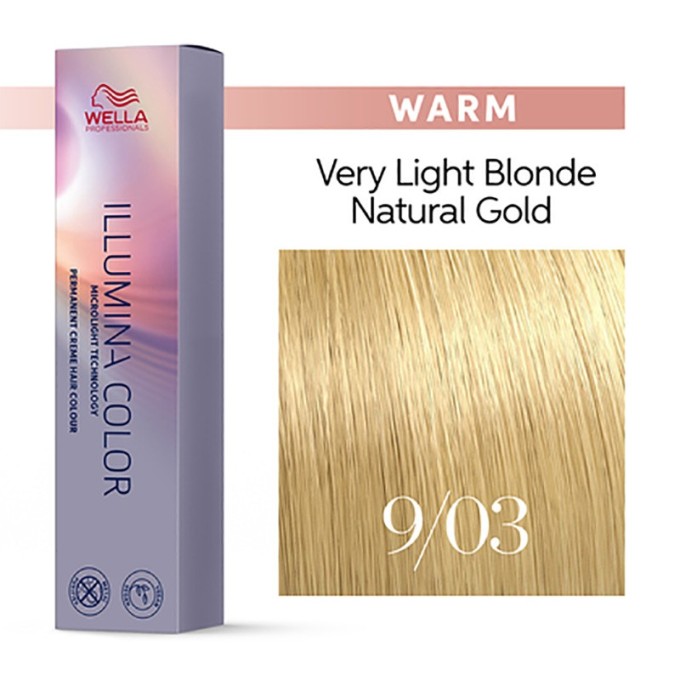 Wella Professional Illumina Color - plaukų dažai, 60 ml - 9/03