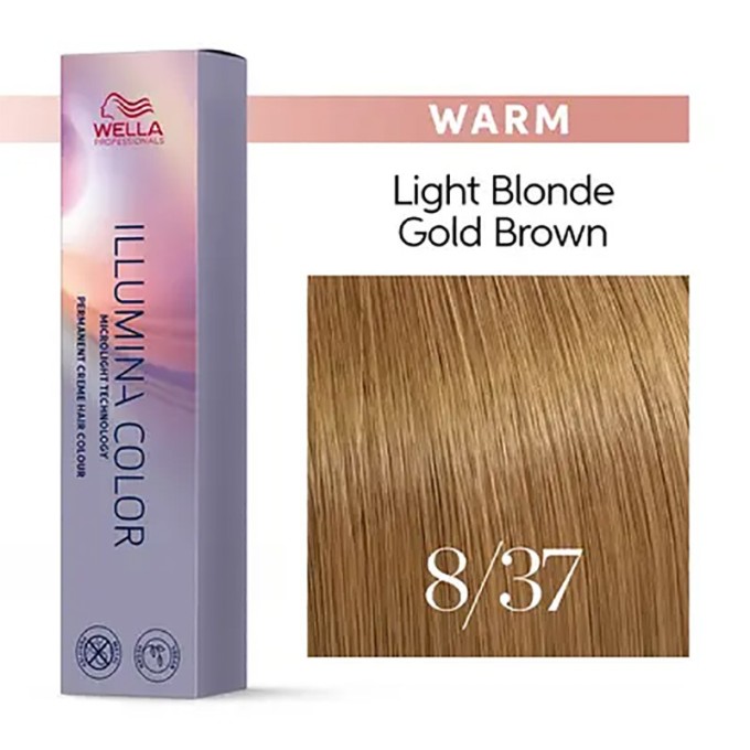 Wella Professional Illumina Color - plaukų dažai, 60 ml - 8/37