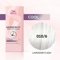 Wella Professional Shinefinity Zero Lift Glaze - plaukų dažai, 60 ml - 010/6 Lavender Flash