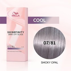 Wella Professional Shinefinity Zero Lift Glaze - plaukų dažai, 60 ml - 07/81 Smoky Opal