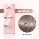 Wella Professional Shinefinity Zero Lift Glaze - plaukų dažai, 60 ml - 06/07 Deep Walnut