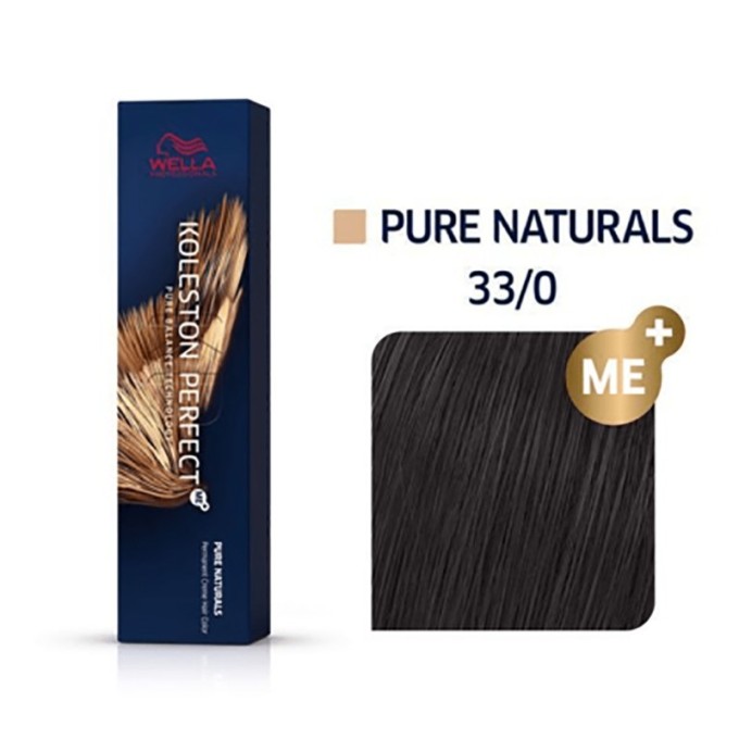 Wella Professional Koleston Perfect ME + Pure Naturals - plaukų dažai, 60 ml - 33/0