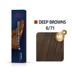 Wella Professional Koleston Perfect ME + Deep Browns - plaukų dažai, 60 ml - 6/71
