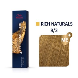 Wella Professional Koleston Perfect ME Rich Naturals - plaukų dažai, 60 ml - 8/3