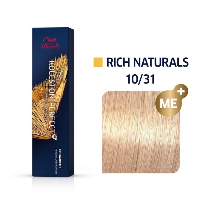 Wella Professional Koleston Perfect ME Rich Naturals - plaukų dažai, 60 ml - 10/31