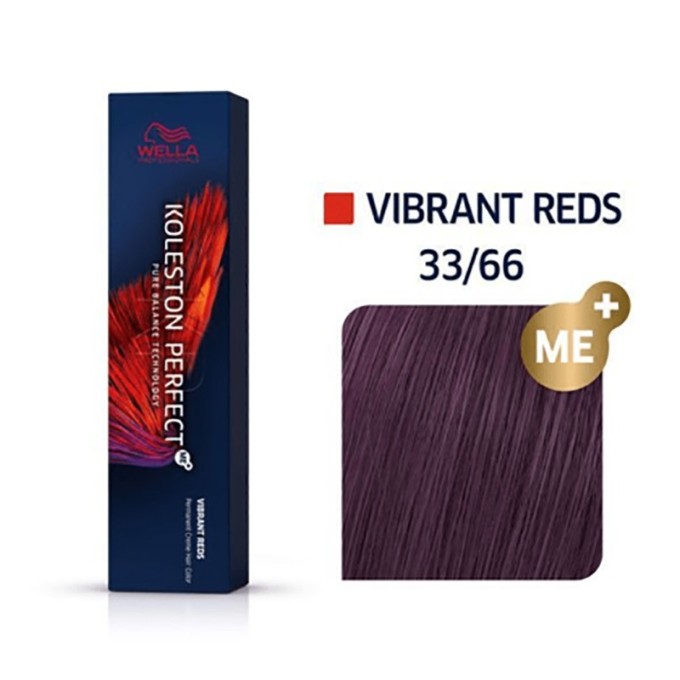 Wella Professional Koleston Perfect ME Vibrant Reds - plaukų dažai, 60 ml - 33/66